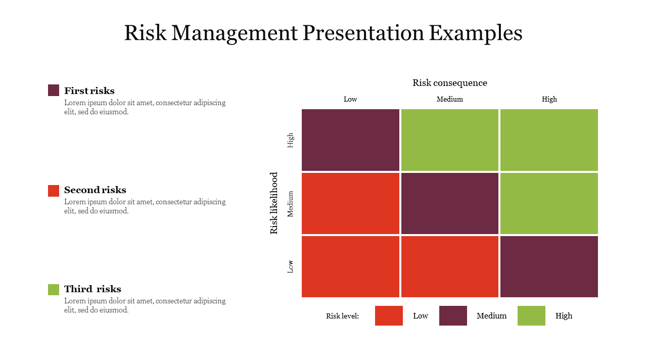 Risk Management Presentation Examples